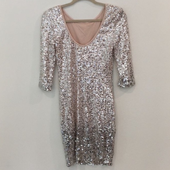 Crystal Doll Sequin Mini Dress - Picture 2 of 3